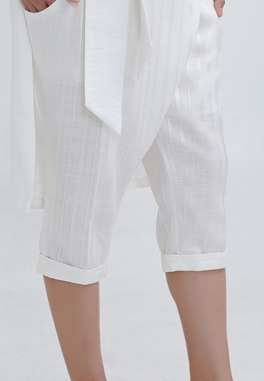 Pants-Satin-Trim-Capri-Tailored-W5090 05