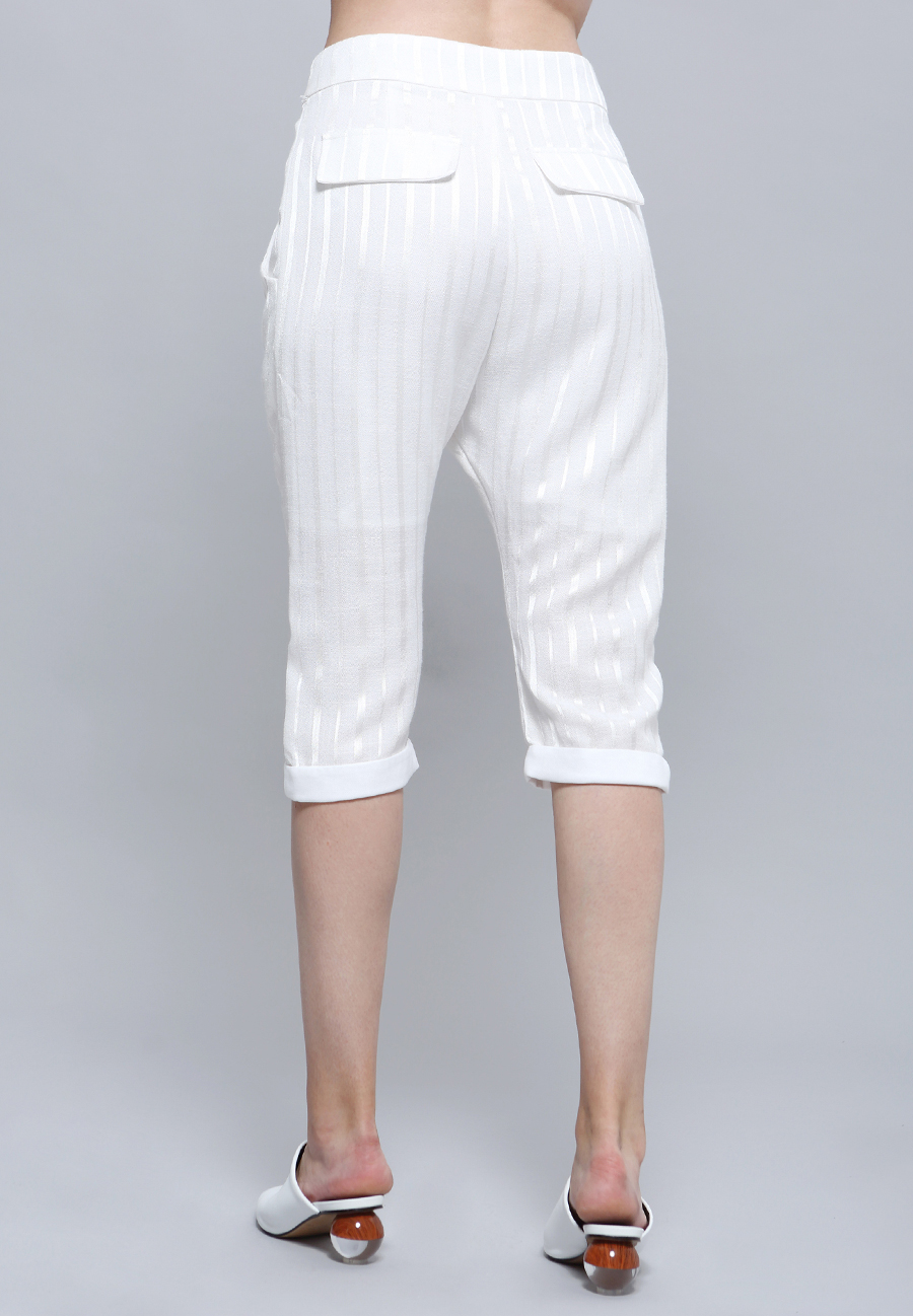 Pants-Satin-Trim-Capri-Tailored-W5090 08