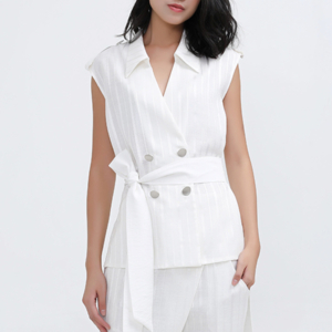 Waistcoat Long Bi Material Tailored