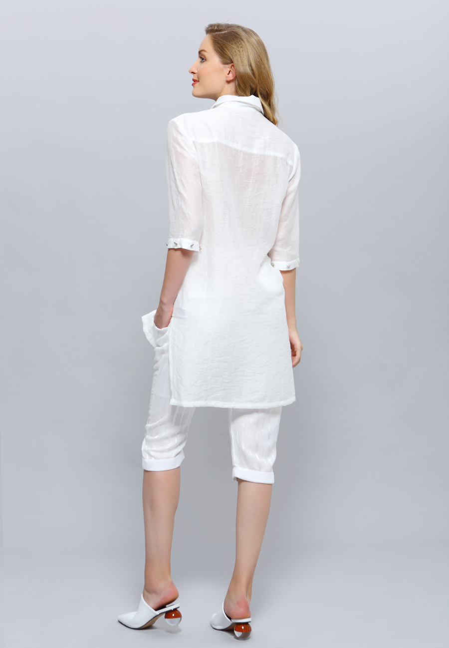 Shirt Long Tulip Sleeves W98553-06